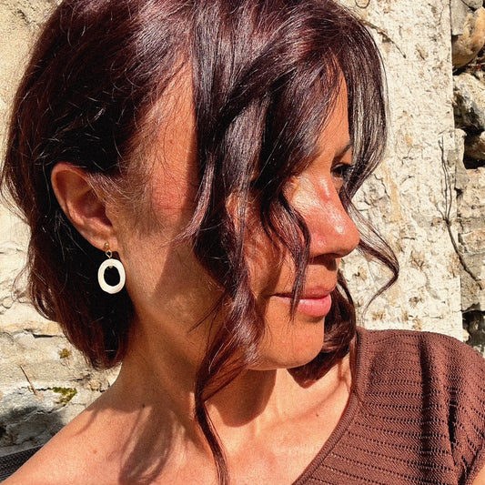 Boucles d'oreilles Lumi (création)