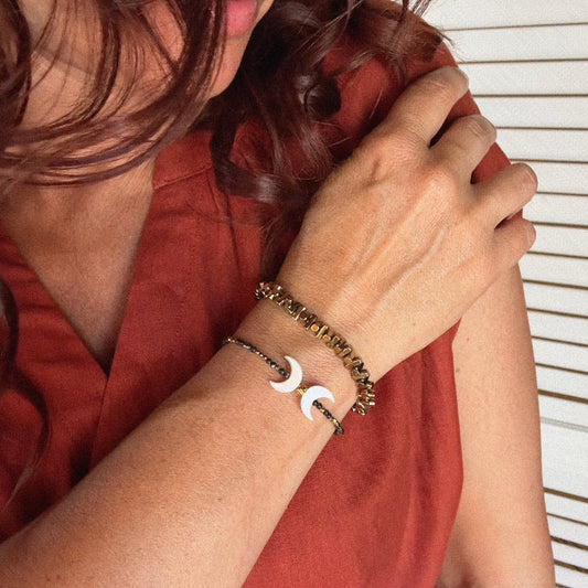 Bracelet Triple Lune (création)