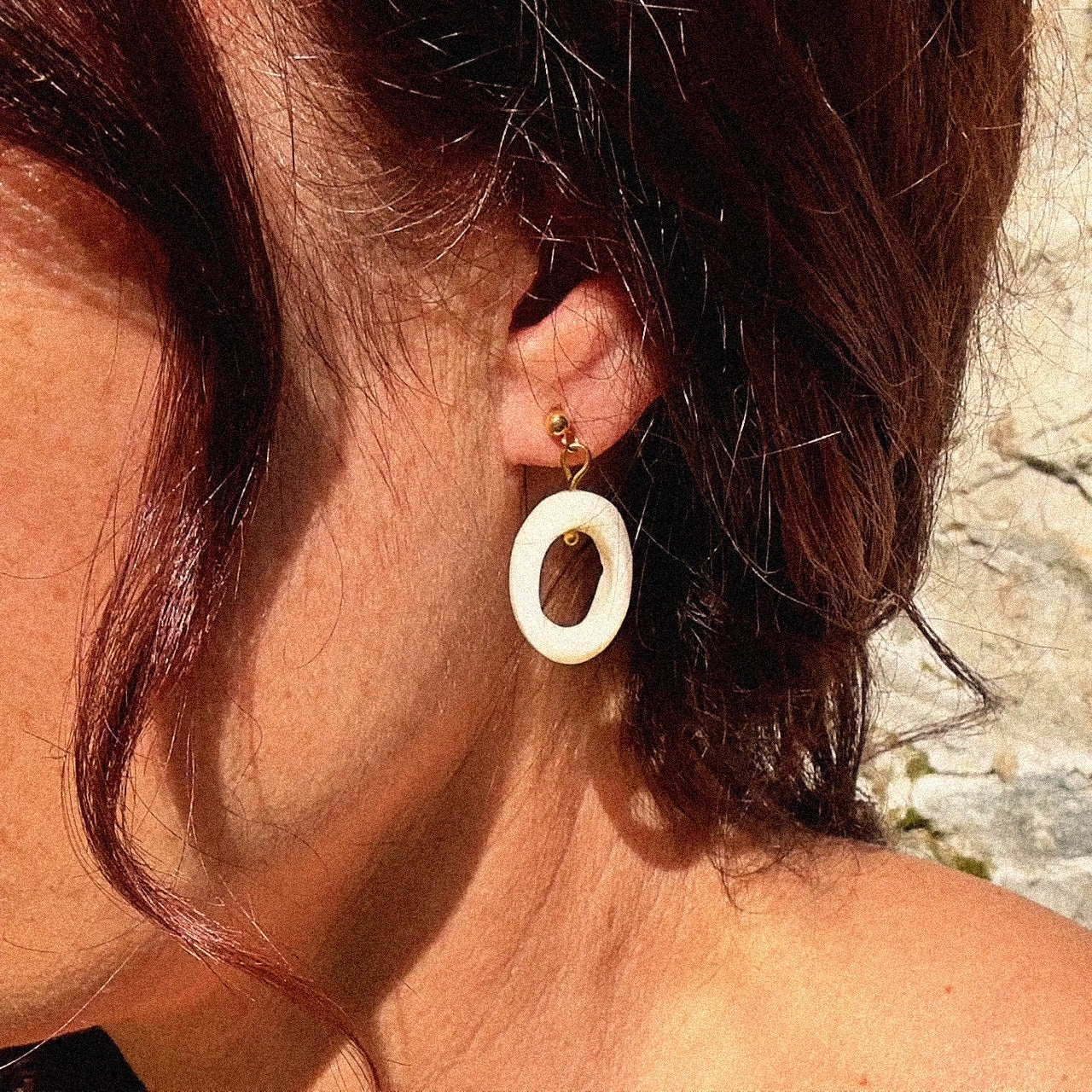 Boucles d'oreilles Lumi (création)