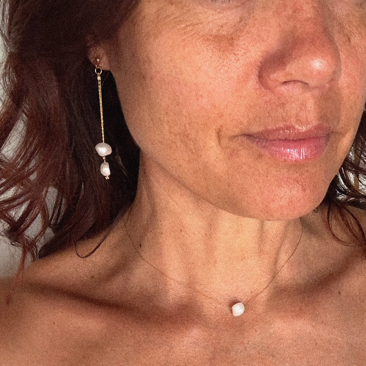 Boucles d'oreilles Perla (création)