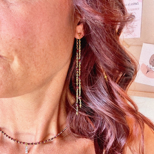 Boucles d'oreilles Sedona (création)