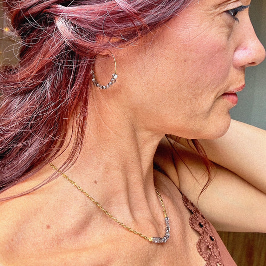 Boucles d'oreilles Meryl (création)
